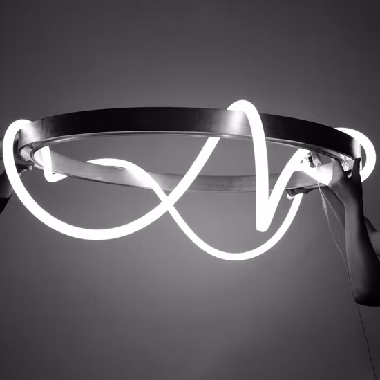 Silicone Flexible DC48V Magnetic Track LED Neon Flex Chandelier Pendant Light