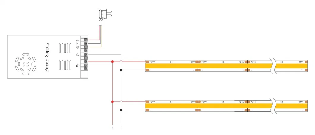 OEM High Brightness Flexible Strip Light COB LED Tape Lights for Outdoor Decoration