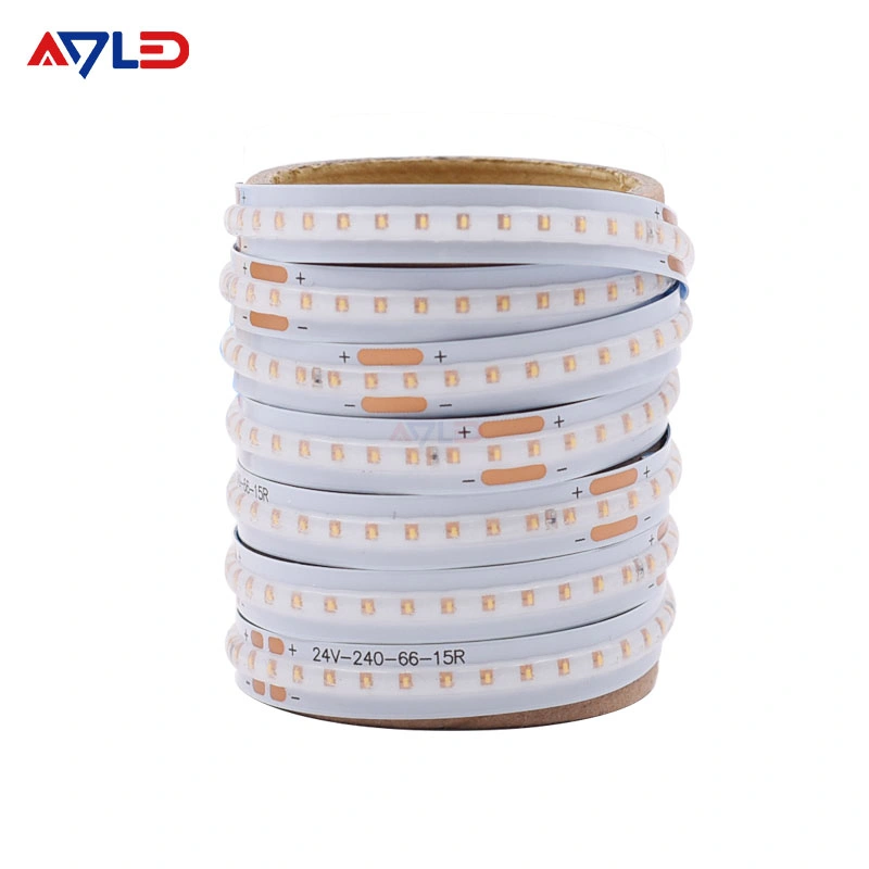 New DOT-Free Lighting Sdcm<3 Slim Cuttable 3000K 4000K 6500K 24V 5m Flexible Smart Csp LED Strip Light for Room