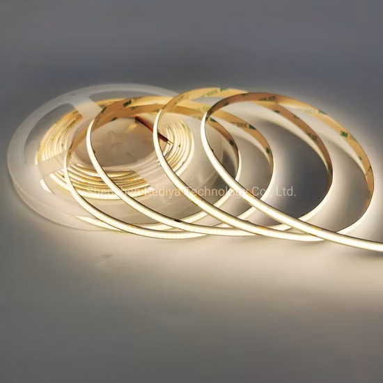 4000K 528 480 384 320 Luz de tira LED COB flexible