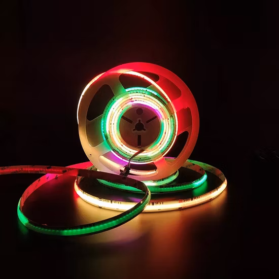 Tira de luces LED direccionable Flexible COB RGB Smart Dream Color Magic Digital 5V de alta densidad sin punto 480LEDs/M Sk6812